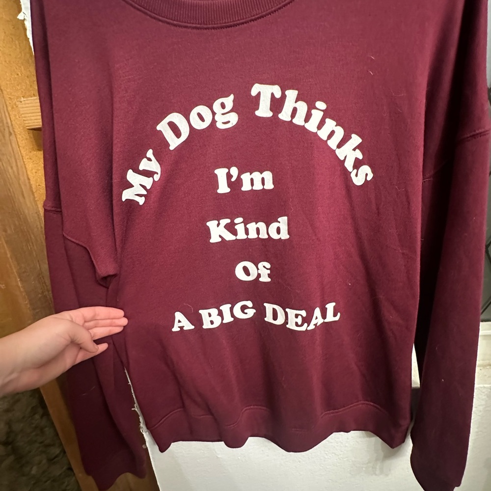 Maroon Dog Lover Sweatshirt